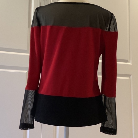 Joseph Ribkoff Size 10 Black and Red - Picture 2 of 2